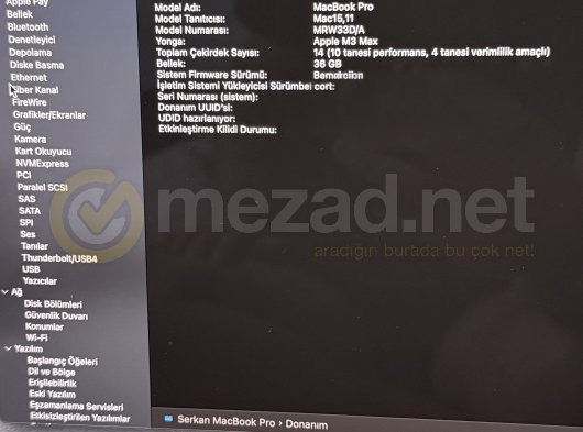 MacBook Pro m3 36 gb max